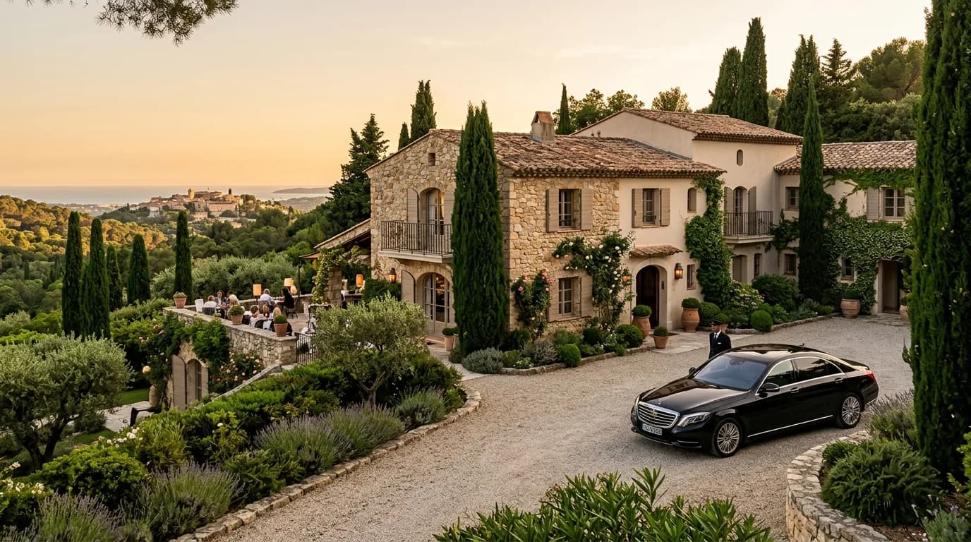 A Provençal country-house hotel among gardens in the hills of Mougins above Cannes